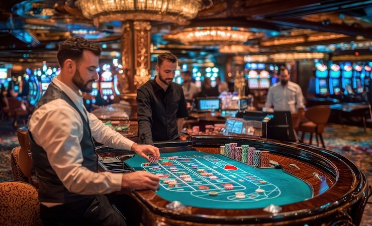 Contoh tangan kartu dalam permainan Three Card Poker di jituslot